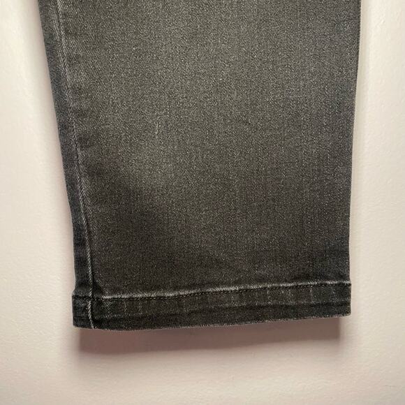 Spanx Women's size Medium Straight Leg Pants Vintage Black Ankle Denim Preppy - Picture 6 of 11